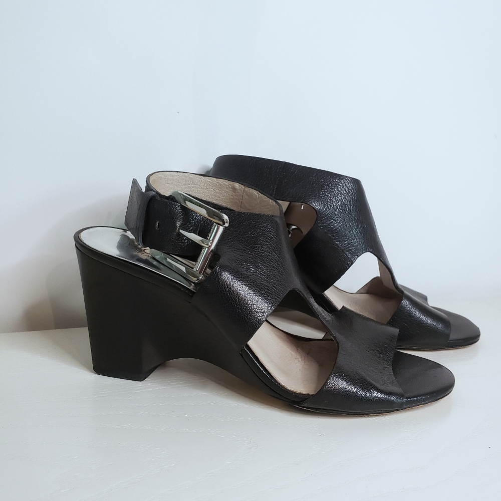 *SOLD* Michael Kors | Buckled T-Strap Wedges